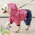 thumbnail image 3 of Winter Hooded Dog Coat Warm Waterproof Puppy Down Jacket, Lightweight Outdoor Windproof Snowsuit Cold Weather Apparel Clothes Only for Extra Small and Small Dogs, 3 of 8