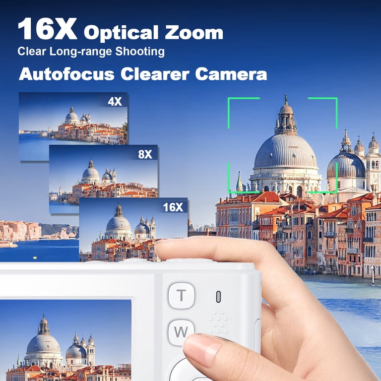 Zostuic 8K Ultra HD Video Camera, 96MP Digital Camera with