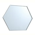 thumbnail image 6 of Metal frame hexagon mirror 24 inch in Sliver, 6 of 13