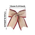 thumbnail image 2 of Christmas Tree Bow Decorations, Ribbon Bows for Holiday Ornament, Polyester Bow Pendant for Party Decor, Festive Accessories for Home Celebration, 2 of 7