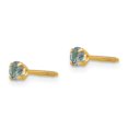 thumbnail image 2 of 14K Yellow Gold Earring Birthstone (06) June Women'S Imitation Round 3 mm, 2 of 3