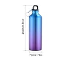 thumbnail image 2 of Reusable Aluminum Sports Gym Fitness Jug Leakproof 750mL Water Bottle with Carabiner Hook for Travel Hiking and Outdoor Training 9.84 inches / 25 cm Multicolor, 2 of 2