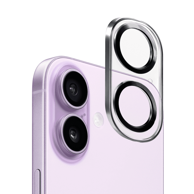 Mica de Cámara Cristal Deluxe 2mm para iPhone 17 – Protección Vidrio Templado Negro, Alta Claridad y Ajuste Perfecto