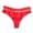 Red, variant on Iyufng Women's Panties Single Breathable Mid Waisted Panties