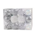 thumbnail image 2 of Hvmvliv Christmas Tree Ornaments (24pcs-6cm) Christmas Ball Ornaments Plastic Shatterproof Christmas Tree Decorations Electroplated Christmas Tree Hanging Balls Party Decorations Silver, 2 of 3