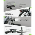 thumbnail image 4 of VEEFA X2 Electric Bike for Adults 27.5” E-bike Power by 500W Motor 30-80 Miles Range, 5 Pedal-Assist Levels, 48V 10.4Ah Ebike UL2849, 4 of 9