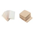 thumbnail image 4 of 10PCS/Set Natural Unfinished Wooden Square Shape Christmas Tree Wood Crafts Discs Wedding Party Painting Decor, 4 of 8