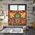 thumbnail image 4 of Yayeee Kitchen Curtains Tier Pair Light Filtering 27"x36" Rod Pocket Short Cafe Window Panel, Colorful Autumn Leaves, 4 of 7
