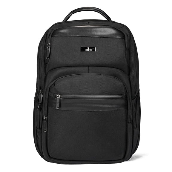 THE CLOWNFISH Haven Series Laptop Bag | Office travel with USB port  cable | Backpack | 35L | Grey | 18 Inch I Black