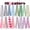 16 colors 002, variant on 16pcs Lightweight Satin Women Fashion Scarf Set- Trendy Boho Narrow Neck Wrap Hair Ribbon Handbag Decoration Gift for Her-003