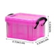 thumbnail image 2 of Mini caja de almacenamiento transparente color caramelo, 0,14 litros, joyero con cerradura, pequeño y portátil, para dormitorio, diseño plegable, material acrílico., 2 of 8