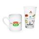 thumbnail image 1 of Juego de tazas de vidrio y cerámica Silver Buffalo Friends, 400 ml, 1 of 8