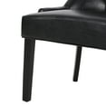 thumbnail image 3 of Noble House Will Faux Leather Tufted Dining Chairs, Set of 6, Midnight Black and Matte Black, 3 of 8