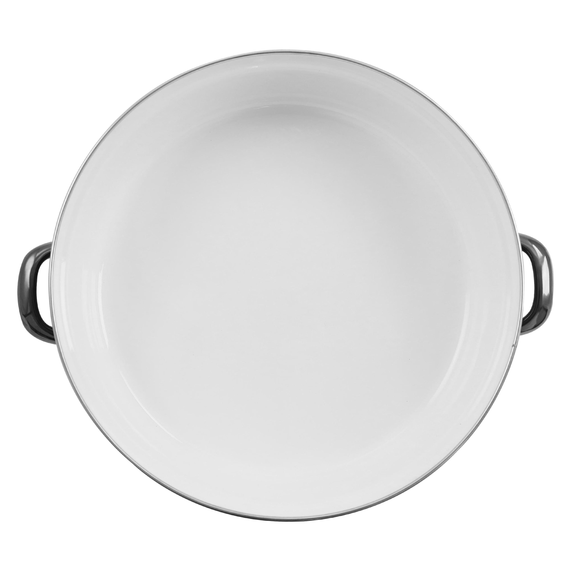 Gibson Home 5 Quart Gray Enamel on Steel Braiser Pan with Lid
