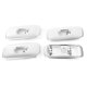 thumbnail image 1 of 4pcs Window Lift Switch Cover Decoration Trim Fit for Benz G Class W463 G500 G55 AMG 2007‑2010Peral Chrome, 1 of 5