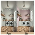 thumbnail image 3 of S4Sassy Peel and Stick Wall Covering, Art Deco Floral Fan Removable Vinyl Wallwrap - Textured Wall Mural, Pink Instant Walls Makeover Wallpaper for Bedroom, Bathroom, Laundry Room, Closet -25"x360", 3 of 9