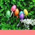 thumbnail image 5 of 6pcs Glitter Easter Egg Picks Foam Crafts Wooden Stake Decoration Cake Topper Sticks Garden Ornament, 5 of 8