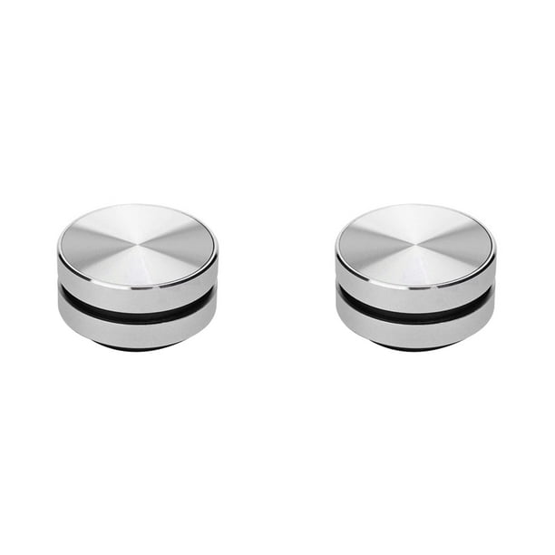 2X Mini Altavoz Bluetooth Portátil Convierte Cualquier Cosa en un Altavoz Vibración de Inducción de Conducción Ósea Inalámbrica (Plata)