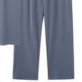 thumbnail image 5 of QSAWXQZ Men's Modal 2 Piece Lounge Set&nbsp;with Pocket Crew Neck Short Sleeve Pullover Tee and Elastic Waist Wide Leg Pants with Pockets Casual Comfortable Style for Sleepwear and Loungewear XL, 5 of 8