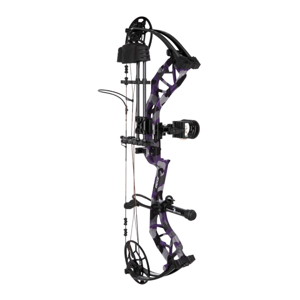 Bear Archery Legit Maxx RTH Right-Hand Compound Bow (10-70 lbs) - Fred Bear Twilight/Black