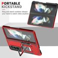 thumbnail image 4 of Funda Super Case para Samsung Z Fold 4, compatible con soporte magnético para coche, protección total de 360°, soporte de anillo, 4 of 5