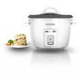 BLACK+DECKER 14 Cup Rice Cooker, White, RC3314W