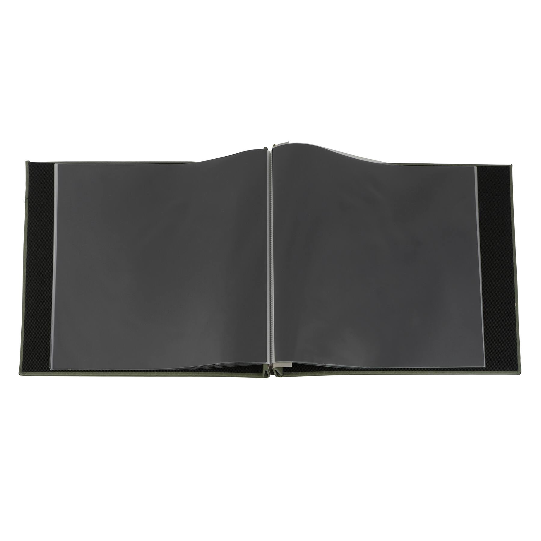 Recollections Scrapbook Album, "Happy Moments" Faux Leather Post Bound, Green, 12" x 12", 10 Sheets, 1-Pack