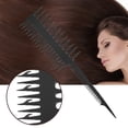 thumbnail image 3 of Peine Para Resaltar Dientes Finos Y Anchos De Doble Cara Peine De Peinado Profesional Peine De Plástico Con Cola De Rata Peine Para Teñir Peine Para Peluquero En Casa Peluquería, 3 of 7