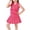 A18 Hot Pink, variant on Kids Girls 2 Piece Skirt Set Sleeveless V-Neck Button Down Vest Bow Knot Detail Pleated School Uniform Style Outfits, 2T-8Y