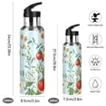 thumbnail image 2 of Yayeee 20oz Insulated Water Bottle Double Wall Stainless Steel with Flip Straw Lid, Colorful Tomatoes, 2 of 7