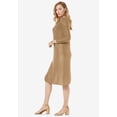 thumbnail image 3 of Jessica London Women's Plus Size Cable Sweater Dress, 3 of 6