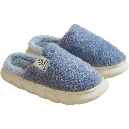 

CebDs Women Soft Cozy Fluffy Faux Fur House Shoes Trendy Cute Peach Slippers Men Indoor Shoes