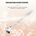 thumbnail image 6 of Biplut Tongue Brush Excellent Fit Ergonomics Handle 3 Types Stainless Steel Tongue Scraper Metal Cleaner for Home Use (Rose Gold,Single pack), 6 of 13