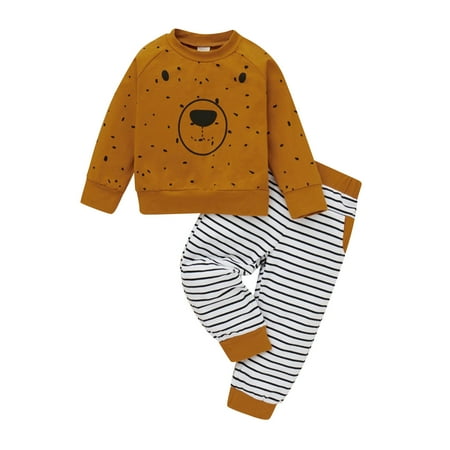 

Fsqjgq Matching Mommy Baby Girl Outfits Kids Girls Casual Fashionable Long Sleeves Cute Bears Prints Sweatshirts Top Pants 2Pcs Set Outfit Junior Girl Clothes Teen Polyester Coffee 68