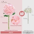 thumbnail image 3 of Flores Artificiales Serwalin 5PCS Hortensia Realista 3D Tacto Real, 3 of 8
