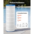 thumbnail image 2 of VEVOR Cartouche de Filtre pour Spa 120 Pi2 Compatible Pentair R173216 Pleatco PAP150, 2 of 9