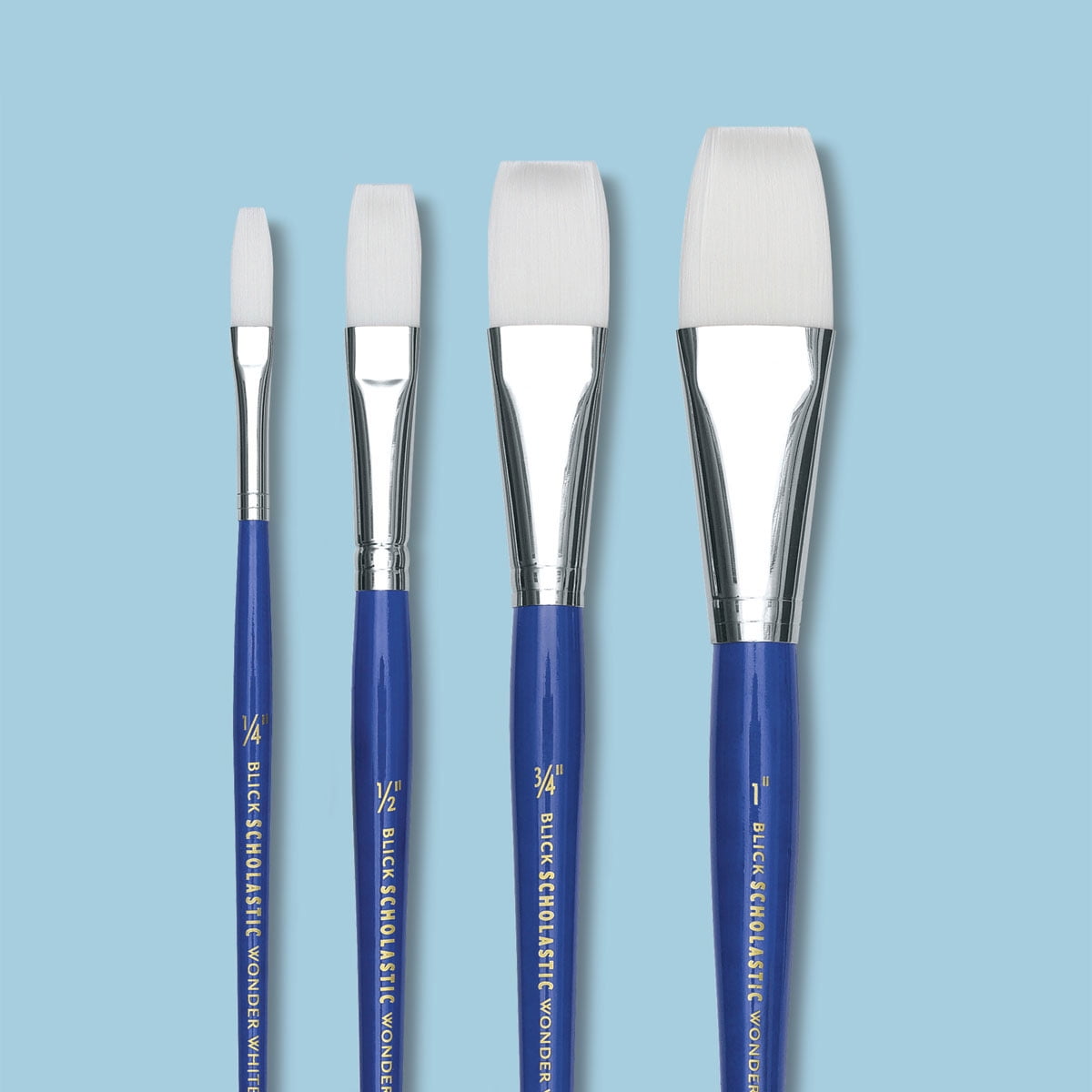 Blick Scholastic Wonder White Brush Set OneStroke, Short Handle, Set