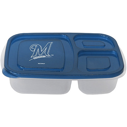 Milwaukee Brewers 2Pack Lunch Containers Navy No Size Walmart