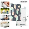 thumbnail image 6 of Yayeee 100% Cotton Hand Towels for Bathroom 16" x 28" Soft Absorbent Kitchen Towel, Black Cubes, 6 of 7