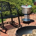 thumbnail image 6 of Sunnydaze Galvanized Steel Ice Bucket Drink Cooler with Stand and Tray, 6 of 10