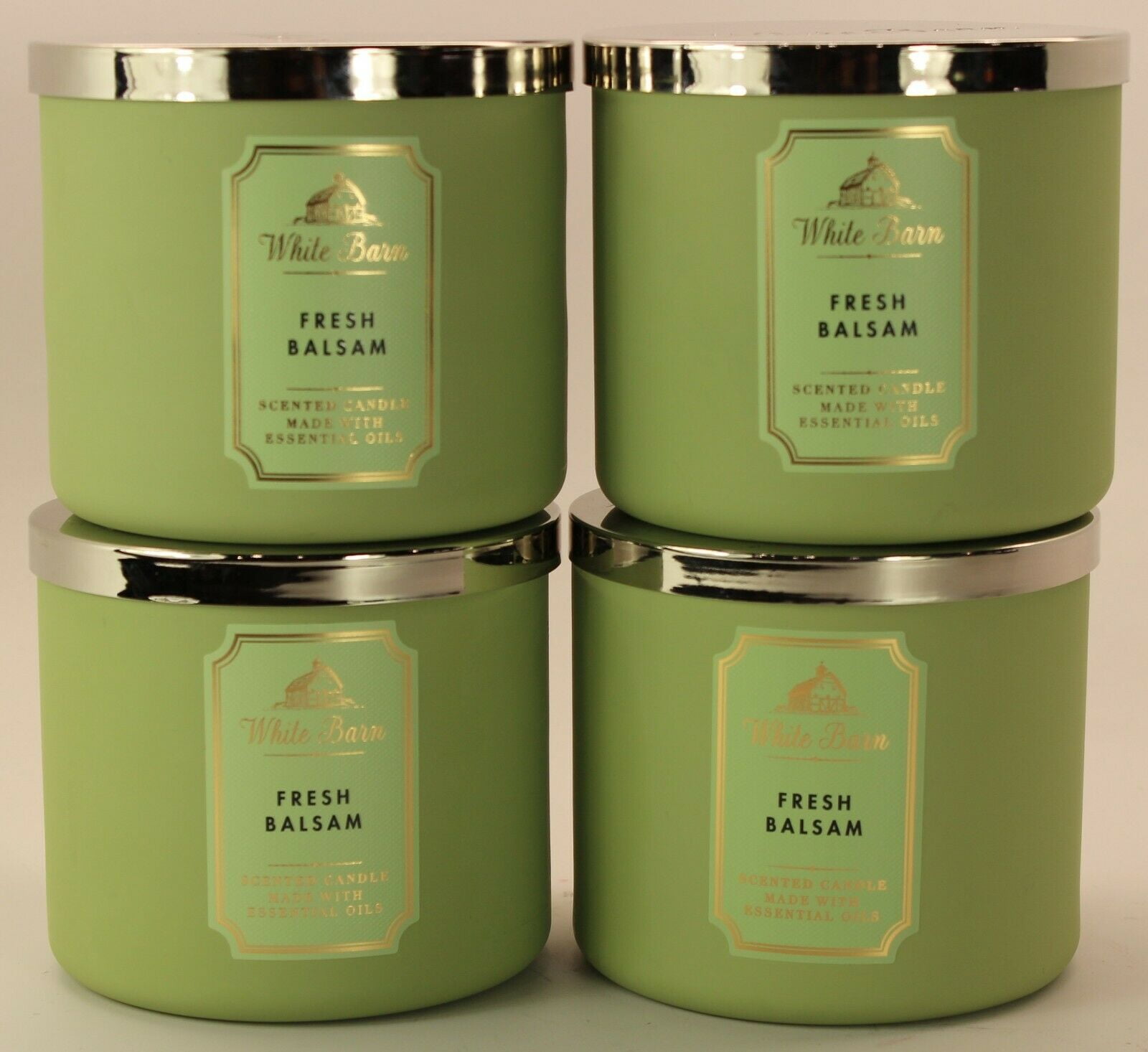 bath and body works fresh balsam 3 wick candle