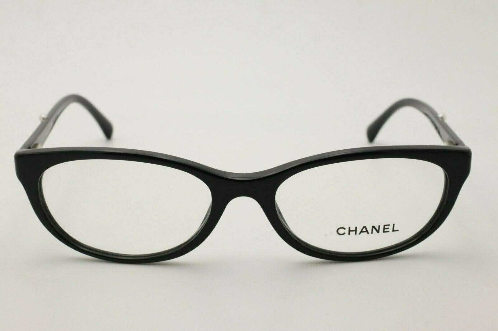 New Authentic Chanel Eyeglasses CH 3254-H c.501 Black Frames No Case 
