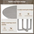thumbnail image 3 of Bellemave 5 Piece Dining Table Set, Wood Round Dining Table and 4 Upholstered Chairs, Retro Dining Room Set for 4 People, Living Room Dining Room Furniture (Gray Wash), 3 of 9