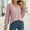 Pink, variant on Fall Sweater for Women 2022 Hollow out Splicing V Neck Blouse Cuff Long Sleeve Blouse Hollow out Blouse Elegant Blouse Knit Sweater Vintage Christmas Sweater Romper