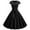 *Black, variant on Women's 1950s Vintage Bow Swing Dress,Ladies Retro Cap Sleeve A-Line Cocktail Dress,Elegant Party Prom Dresses for Women,Blue,S-2XL