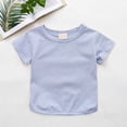 thumbnail image 2 of Jamsmile Toddlers Girls T-Shirts Summer Casual Loose Round Neck T Shirts Tops Soft Comfy Lightweight Pullover Girls Tee Shirts, 2 of 7