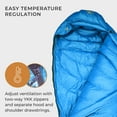 thumbnail image 4 of Hyke & Byke Shavano 32 F Hiking & Backpacking Sleeping Bag - 3 Season, 650FP Duck Down Sleeping Bag - Ultralight - Light Blue - 87in - Long, 4 of 7