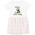 thumbnail image 3 of Inktastic Papa Little Golf Caddy Girls Toddler Dress, 3 of 5
