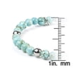 thumbnail image 4 of Coastal Jewelry Turquoise Stone Beaded Stretch Bracelet (6mm) - 7", 4 of 4
