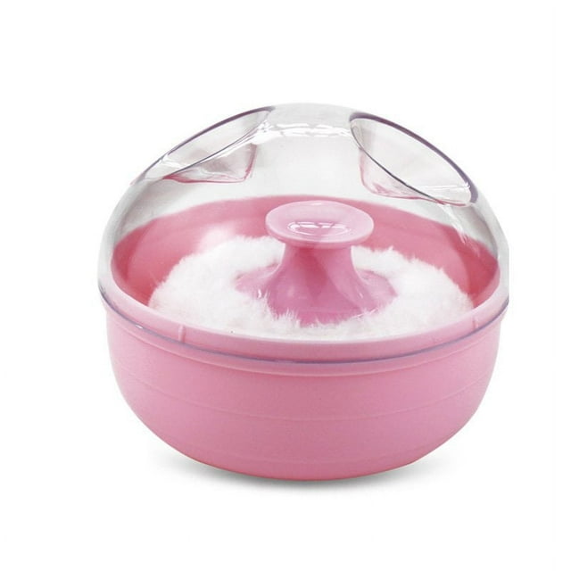 Baby Soft Face Body Powder Puff Talcum Powder Sponge Box Case Container Baby Skin Care New